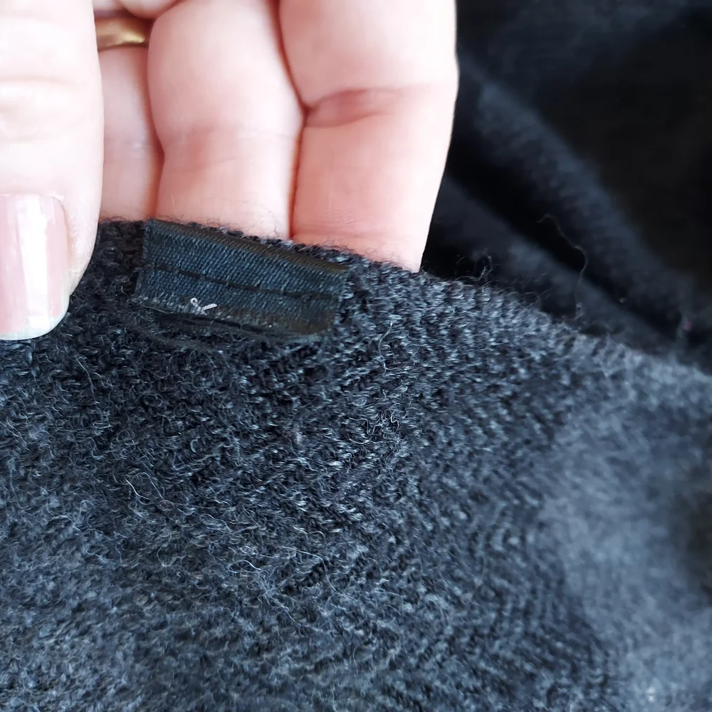 Classic Black Charcoal Gray Scarf 22